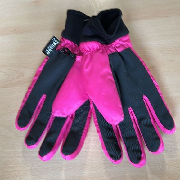 Dickies S/M Thinsulate 80 g Pink Black Snow Ski Winter Gloves - Picture 2 of 2